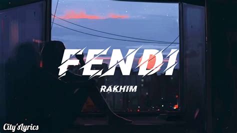 fendi rakhim lyrics|fendi song lyrics.